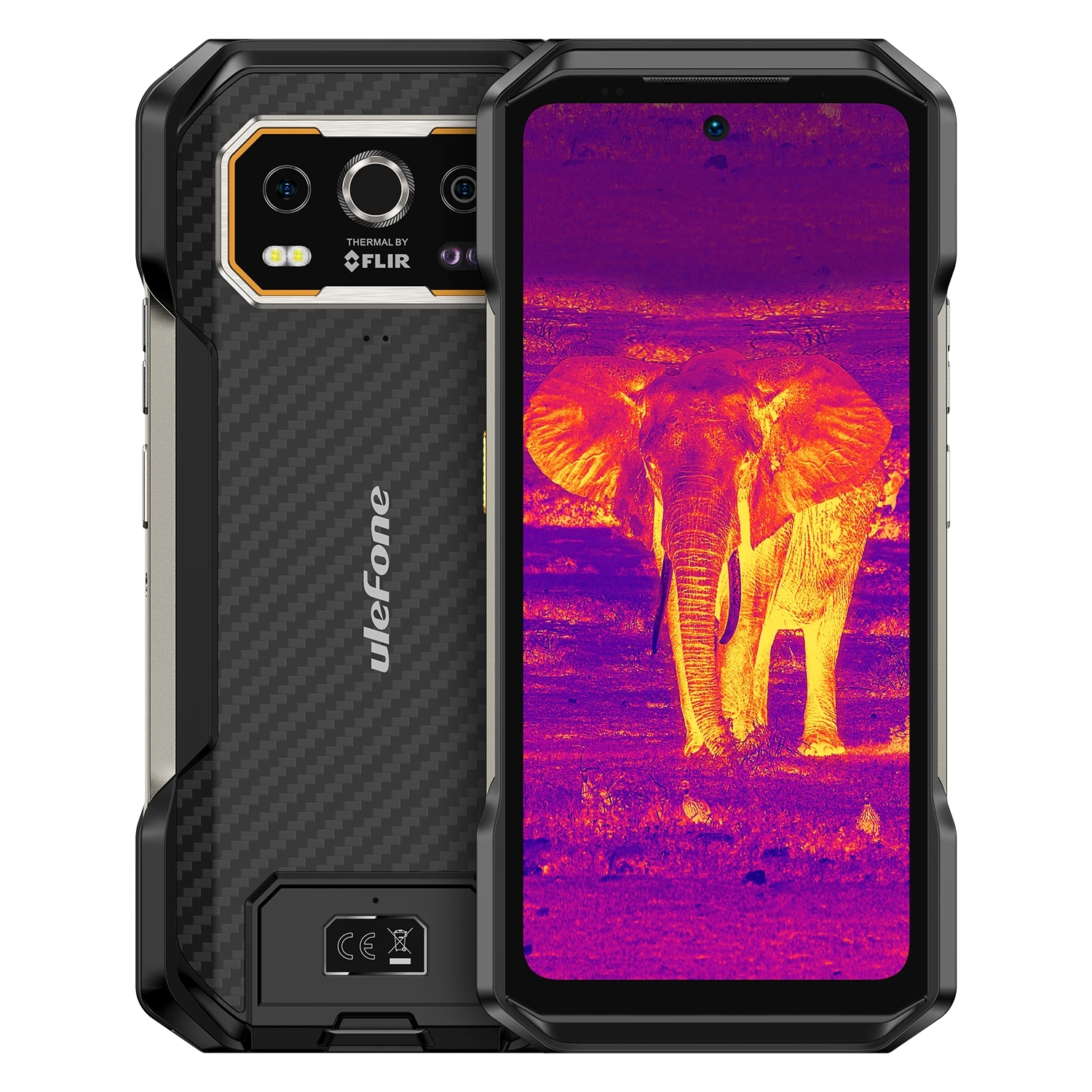 Ulefone Armor 27T + Rugged Phone Thermal Imager 12GB+256GB 10600mAh 6.78'' Android 14 Helio G99 Night Vision 4G NFC Smartphone