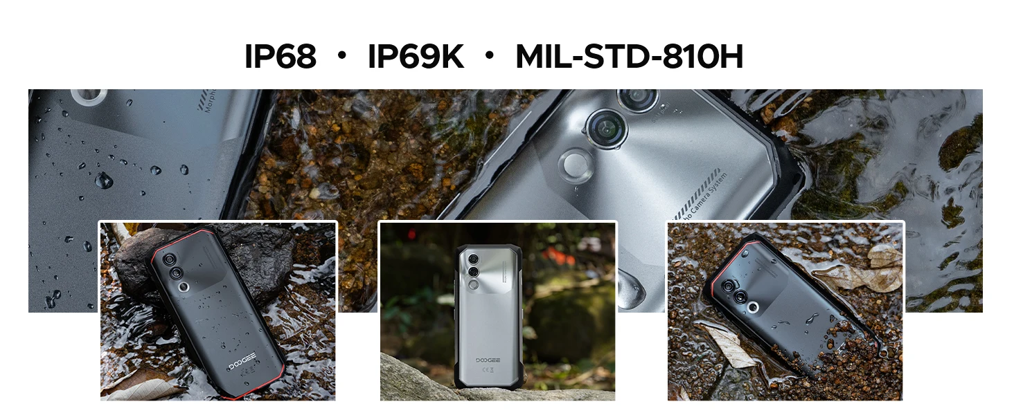 DOOGEE Blade10 Power Rugged Phone 48GB+128GB 6.6” HD+ Display 10300mAh Large Battery 50MP Camera Unisoc T7250 NFC Android 16 Smartphone