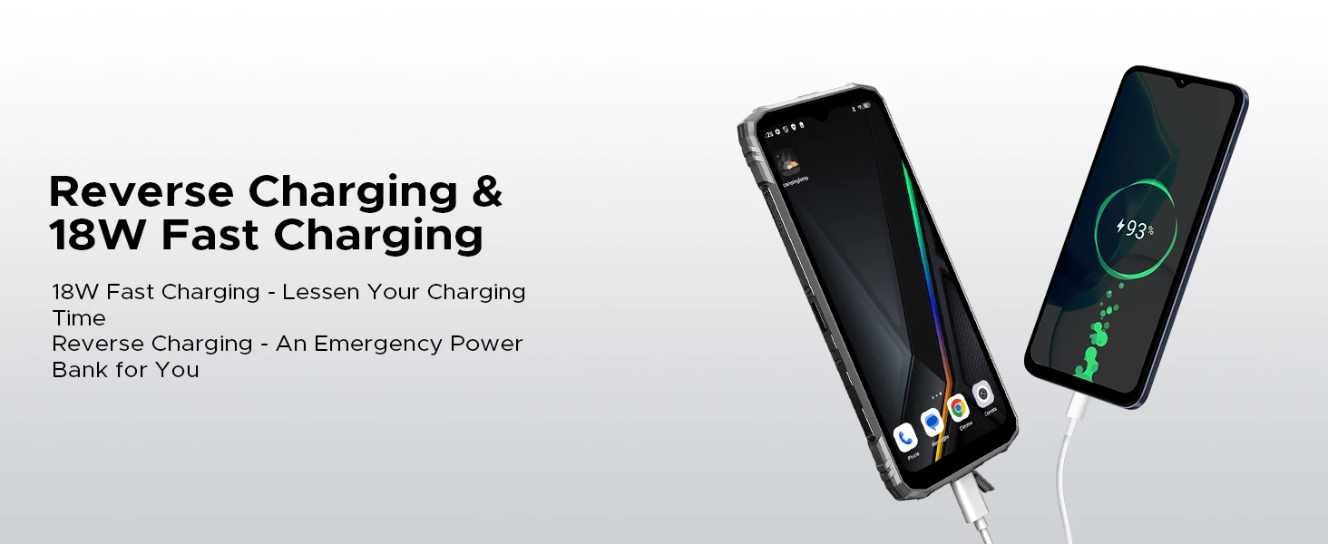DOOGEE Blade10 Pro Energy Rugged Phone 12GB+128GB 6.56” HD+ Screen 6150mAh Large Battery 50MP AI Camera UNISOC T7250 NFC Android 16 Smartphone