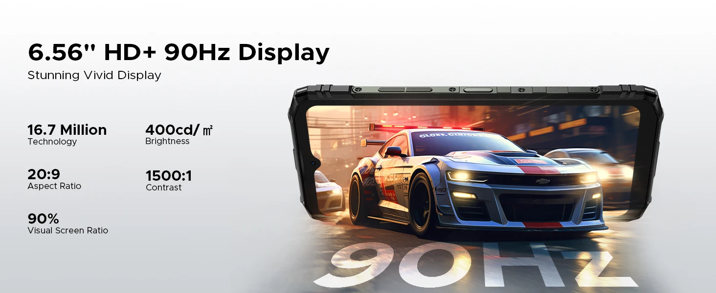 DOOGEE Blade10 Pro Energy Rugged Phone 12GB+128GB 6.56” HD+ Screen 6150mAh Large Battery 50MP AI Camera UNISOC T7250 NFC Android 16 Smartphone