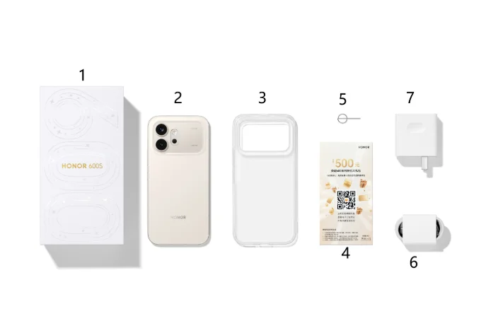 Honor 600s 7000mAh 80W Supercharge Snapdragon 7 Gen 4  Rear Camera OIS 50MP Screen 6.57 Inch AMOLED FHD+ 120HZ
