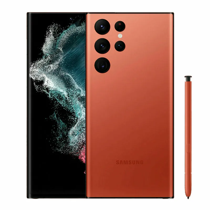 C Samsung Galaxy S22 Ultra 5G S908U S22U 6.8" ROM 128GB/256/512GB RAM 8GB/12GB Snapdragon 8 NFC S Pen Unlocked Smart Cell Phone