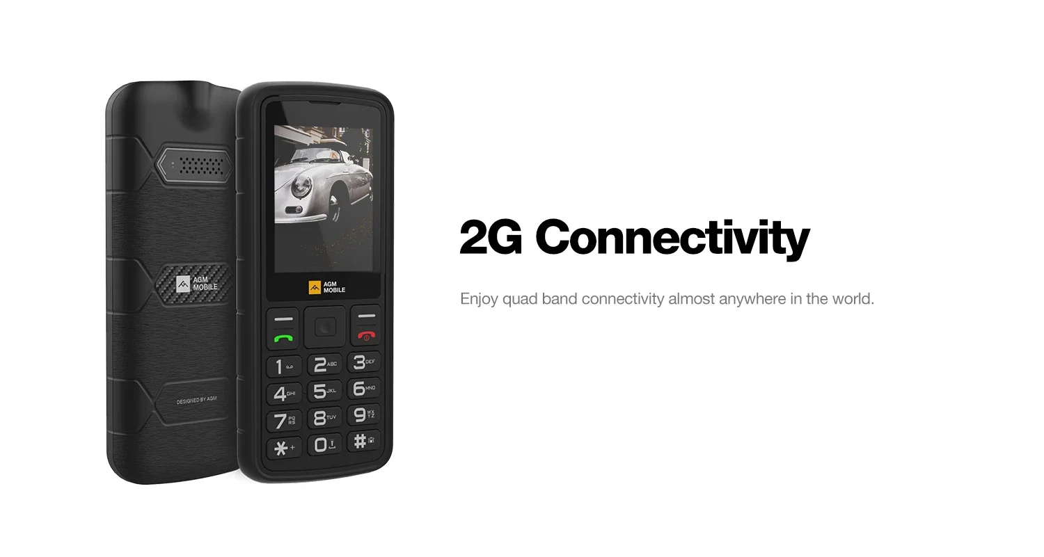 AGM M9 Rugged Phone 2G Russian or English keyboard GSM Cellphone2.4inch Screen Dual Sim Large Button Cheap Cellphone For Elderly
