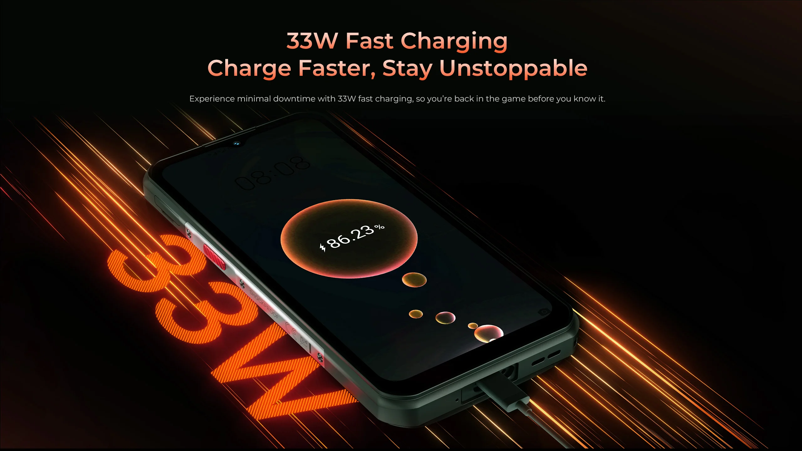 OUKITEL WP55S 11000mAh Rugged Phone 6.6'' FHD+ Display 36GB(16+24) +512GB MTK 7025 Smartphone Android 15, 64MP Camera, NFC 120Hz