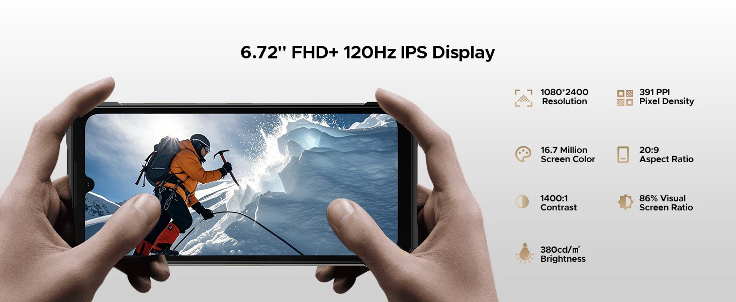 DOOGEE S200 Max Rugged Phone 36GB+512GB 22000mAh 66W Dual-LED Flashlight 1.32" Rear Display Dimensity 7050 108MP NFC Smartphone