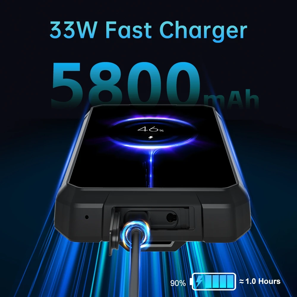 Unihertz Tank Mini Rugged Phone 8GB+256GB Night Vision Version 100MP Camera 5800mAh 4.3'' Android13 Helio G99 Octa 4G Smartphone