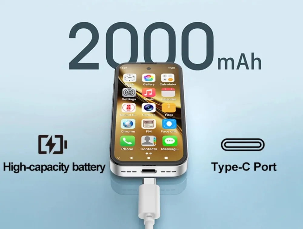 NEW UNIWA Q333 4G 3.97inch HD Mini Smartphone 3GB RAM 64GB ROM 2000mAh Mobile Phones BT5.0 Google Play Store Face ID Small Phone