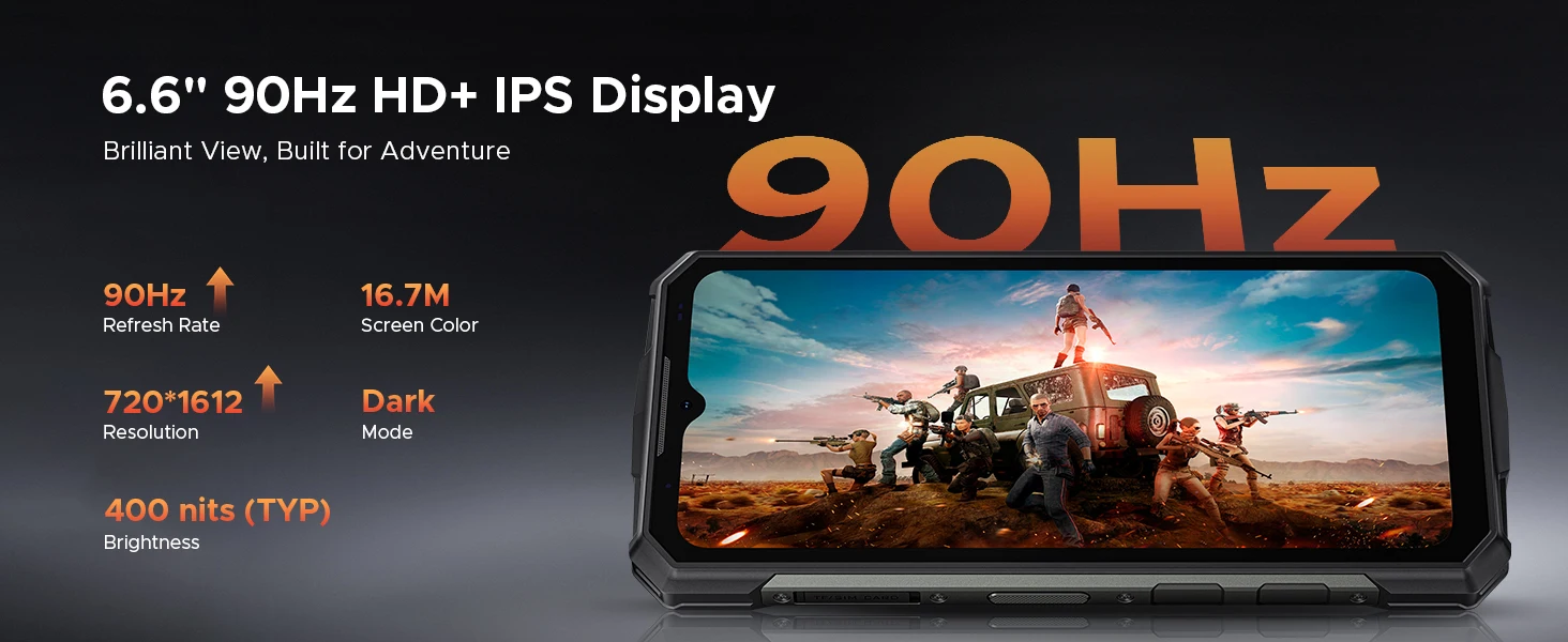 DOOGEE Fire 5 Ultra Rugged Phone 36GB 128GB 13000mAh Battery Helio G81 6.6'' HD+ Display 48MP Camera NFC Dual Camping lights Android 16 Smartphone