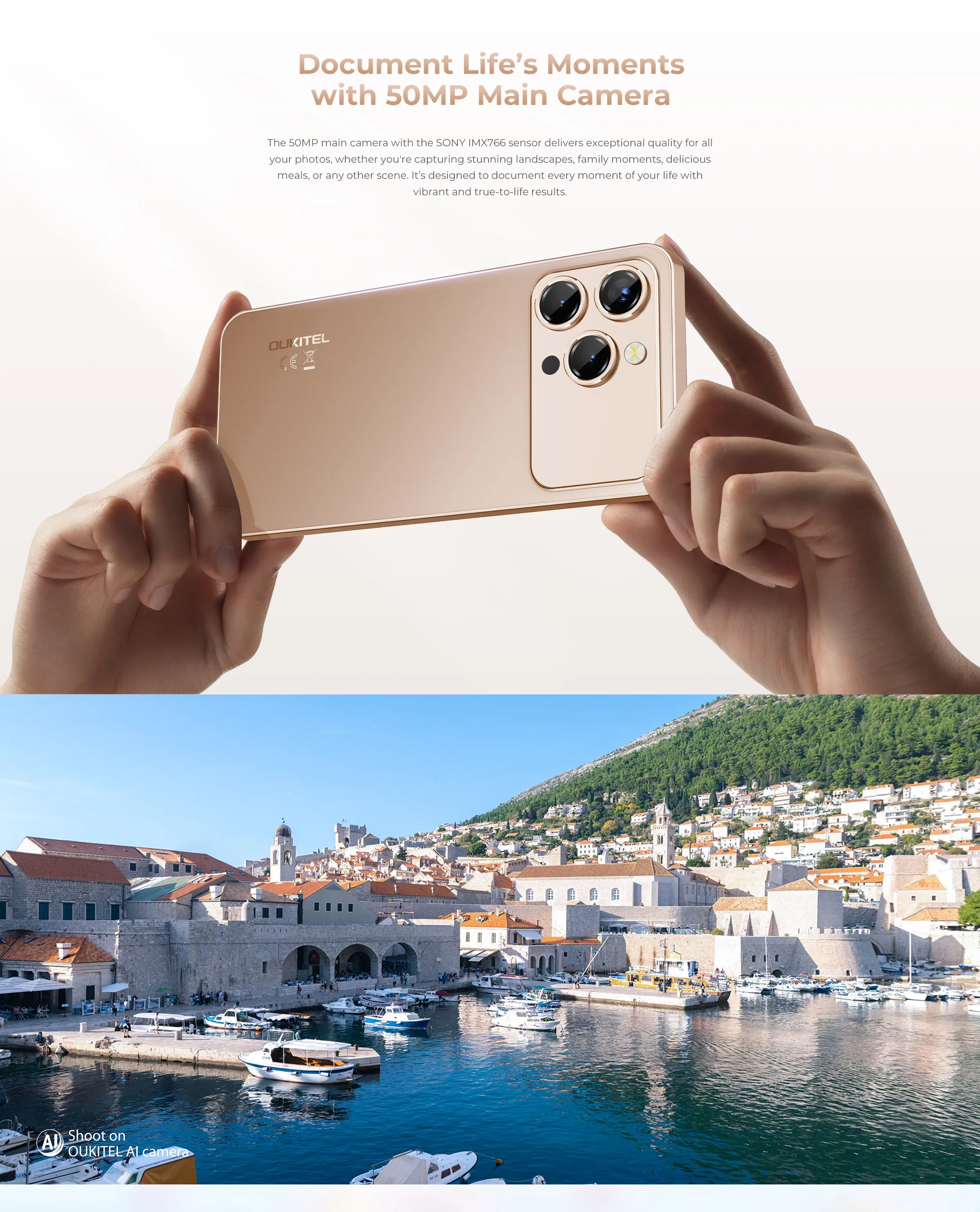 OUKITEL P1 PRO Smartphone 6.7" FHD+ AMOLED 120Hz Display 24GB+512GB Android Mobile Phone 5150mAh Battery 50MP Camera Helio G100