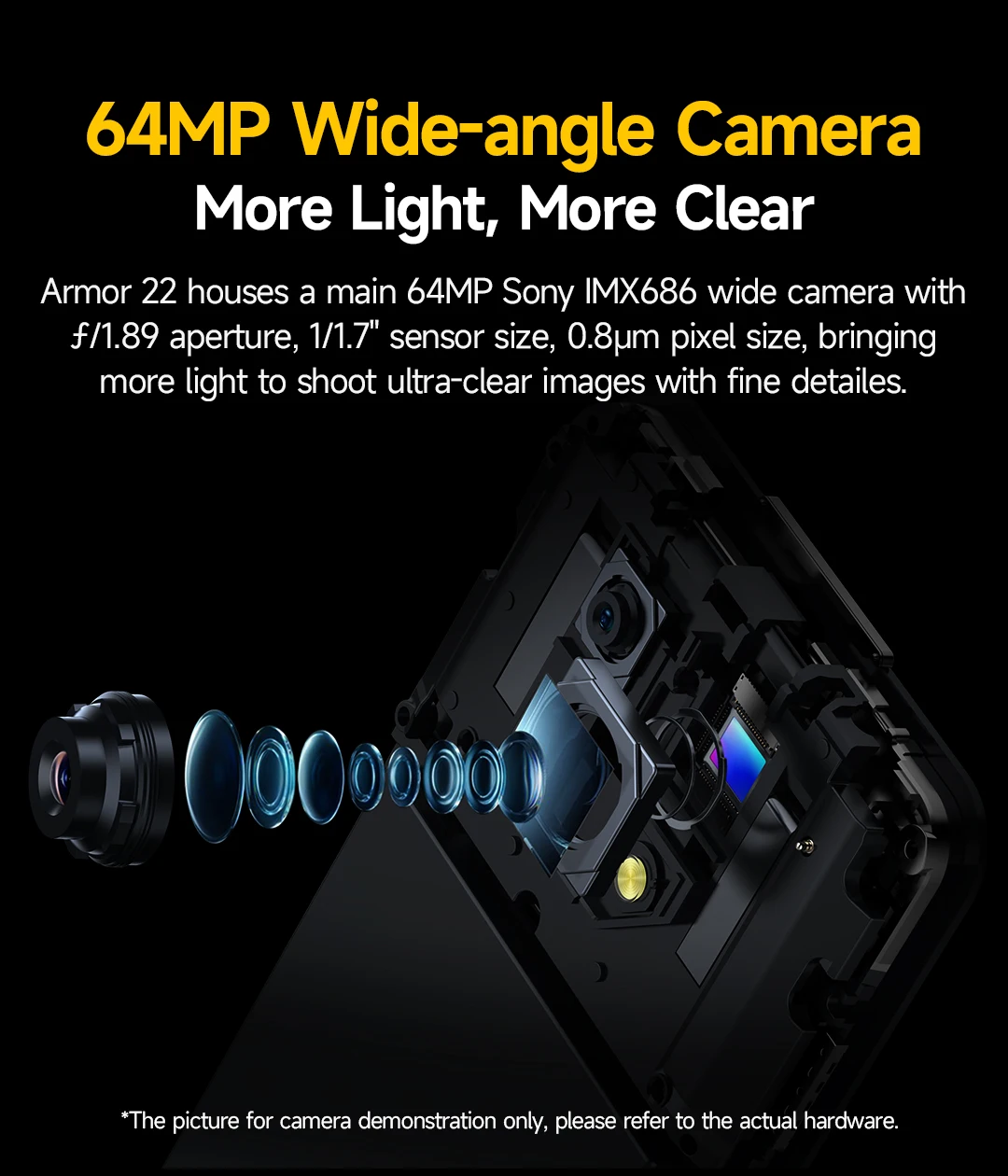 Ulefone Armor 22 Android 14,16GB (8+8GB RAM ),128GB/256GB ROM, 6.58" 120Hz ,6600mAh 33W,NFC,64MP Night Camera, Global Version