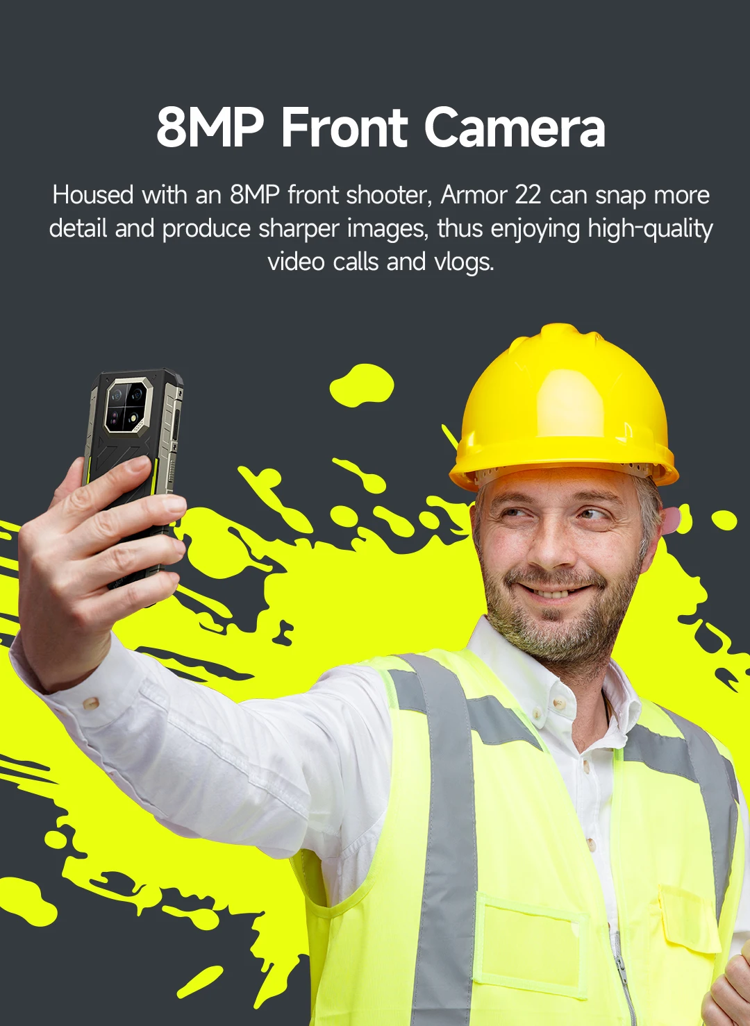 Ulefone Armor 22 Android 14,16GB (8+8GB RAM ),128GB/256GB ROM, 6.58" 120Hz ,6600mAh 33W,NFC,64MP Night Camera, Global Version