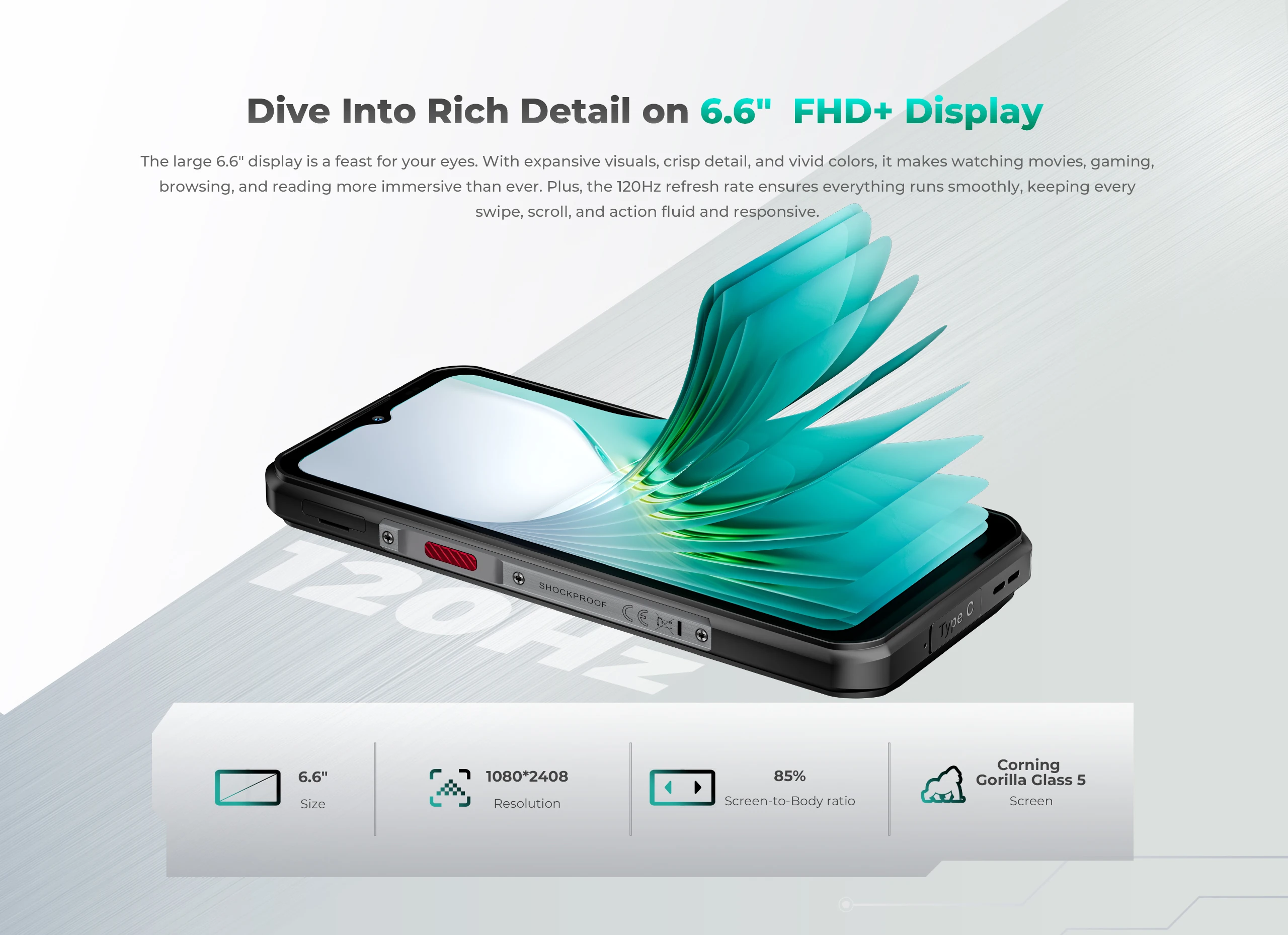 Oukitel WP62 5G Rugged Smartphone 8GB+256GB/12GB+512GB/16GB+512GB 6.6" FHD+ 108MP Camera 11000mAh 33W Dimensity 7025 Android 15