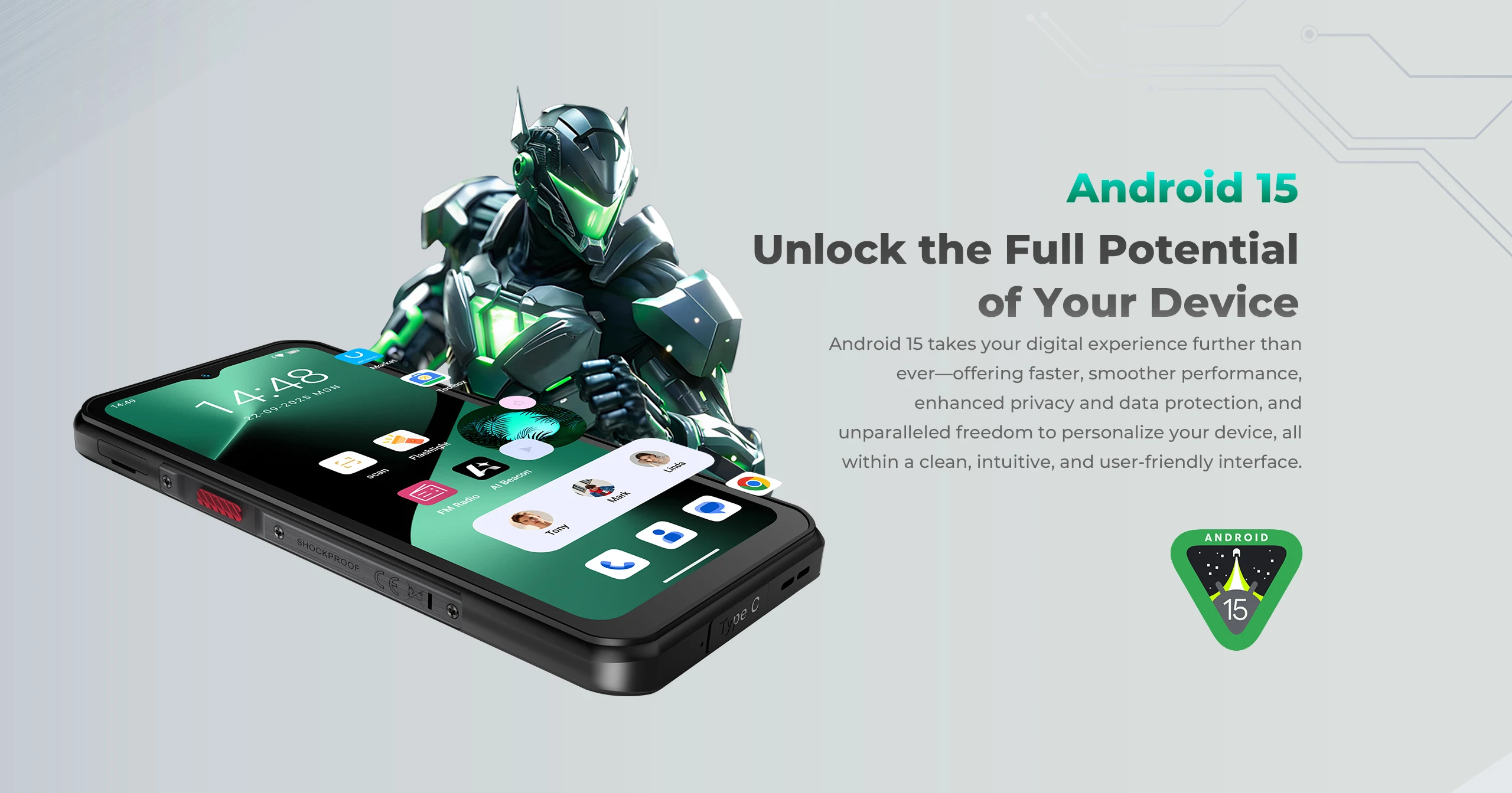Oukitel WP62 5G Rugged Smartphone 8GB+256GB/12GB+512GB/16GB+512GB 6.6" FHD+ 108MP Camera 11000mAh 33W Dimensity 7025 Android 15