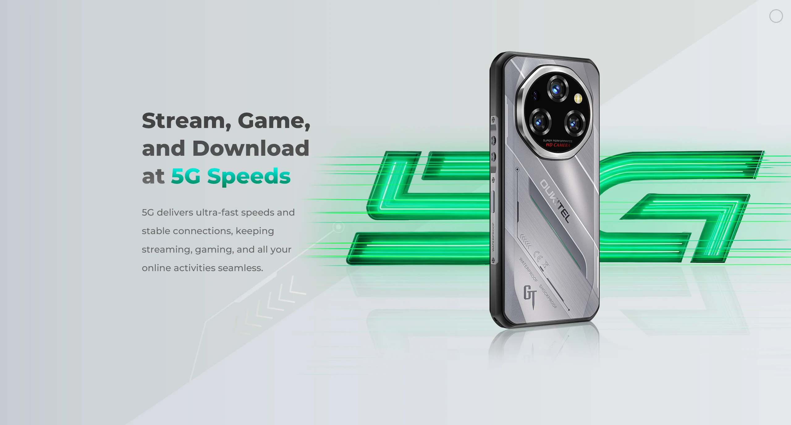 Oukitel WP62 5G Rugged Smartphone 8GB+256GB/12GB+512GB/16GB+512GB 6.6" FHD+ 108MP Camera 11000mAh 33W Dimensity 7025 Android 15