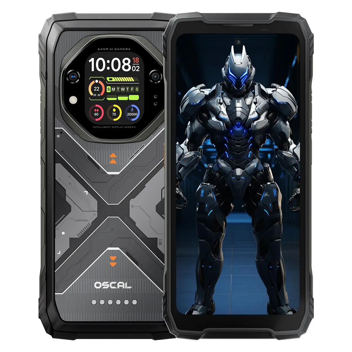 Blackview Oscal TANK 1 Rugged Phone 12GB+256GB 6.78'' Android 15 OS 4.2 Mediatek Dimensity 7050 20000mAh 64MP 5G NFC Smartphone