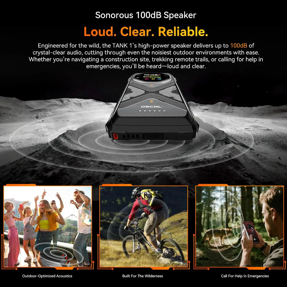 Blackview Oscal TANK 1 Rugged Phone 12GB+256GB 6.78'' Android 15 OS 4.2 Mediatek Dimensity 7050 20000mAh 64MP 5G NFC Smartphone
