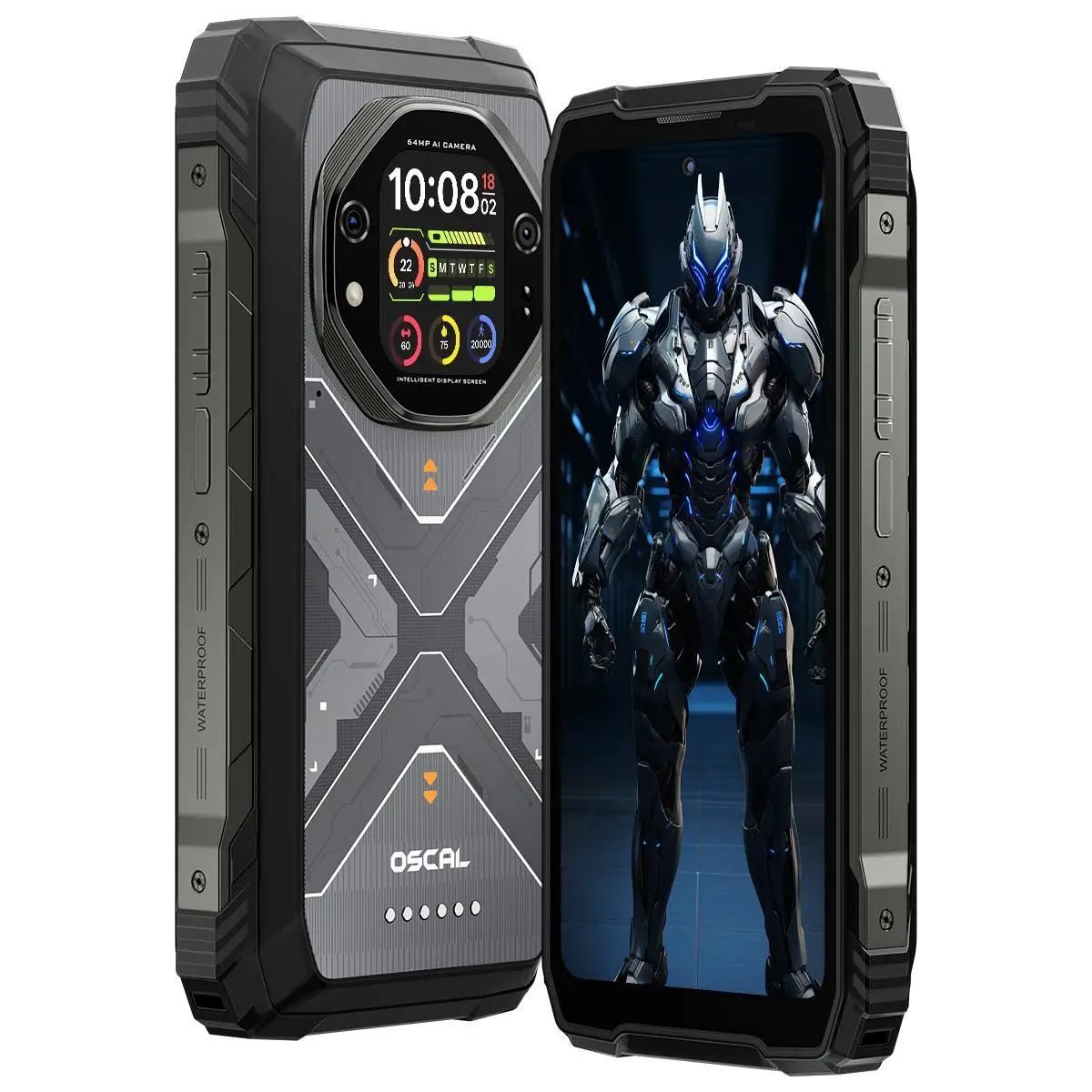 Blackview Oscal TANK 1 Rugged Phone 12GB+256GB 6.78'' Android 15 OS 4.2 Mediatek Dimensity 7050 20000mAh 64MP 5G NFC Smartphone