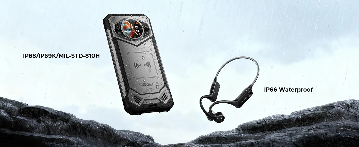 DOOGEE S200 X 5G Rugged Phone 48GB 512GB 6.72" FHD+ 120Hz MTK Dimensity 7050 10100mAh Battery Android 16 NFC Smartphone