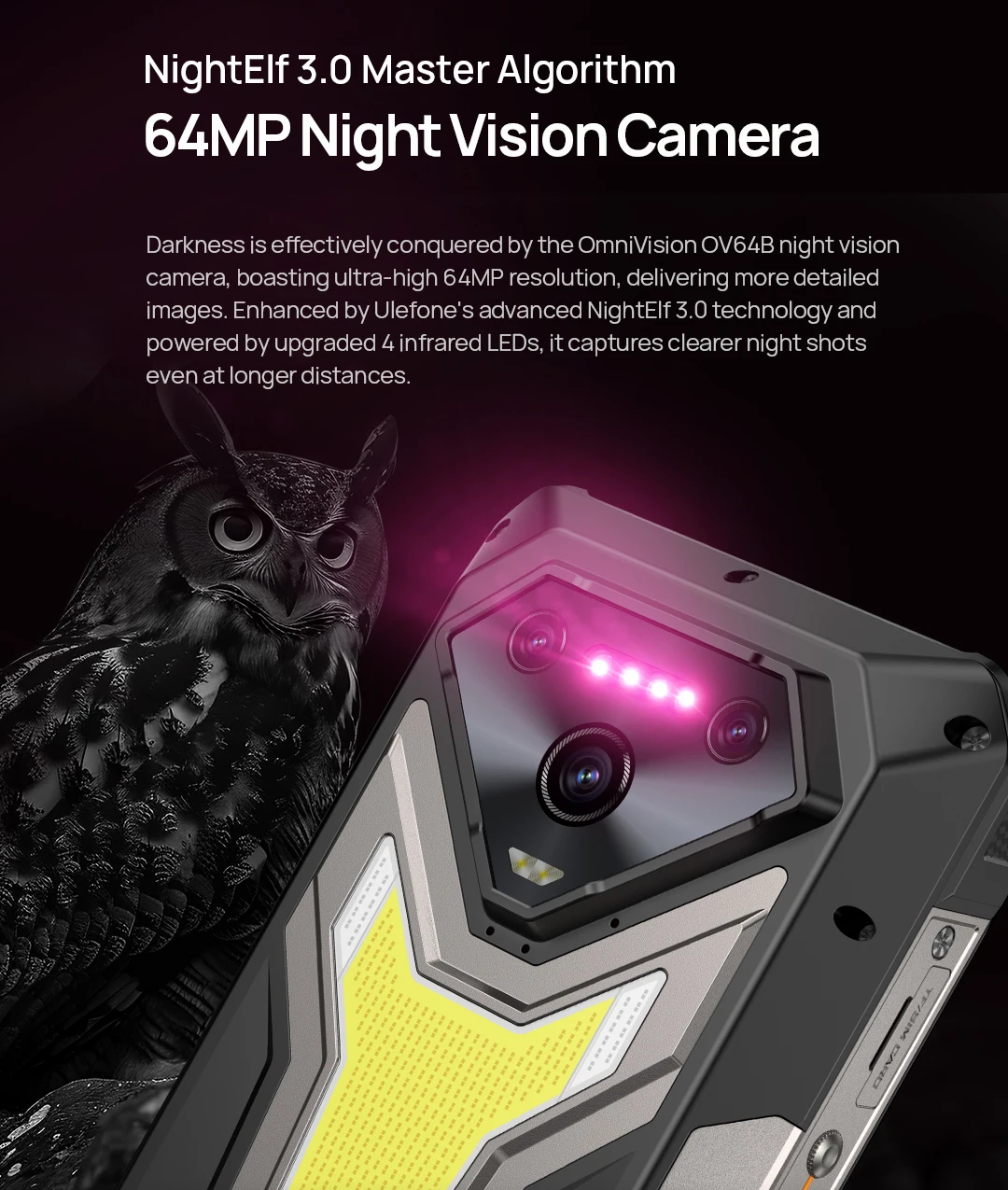 【NEW】Ulefone AI Smartphone Armor 34 Pro 5G 25500mAh Built-in Projector 512GB ROM 120Hz 6.95" NFC Smartphone Mobile Phone