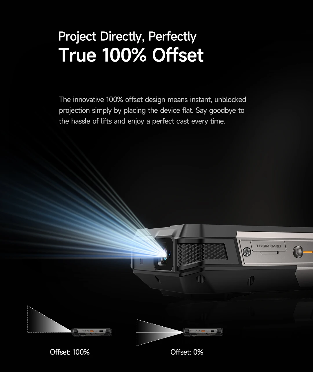 【NEW】Ulefone AI Smartphone Armor 34 Pro 5G 25500mAh Built-in Projector 512GB ROM 120Hz 6.95" NFC Smartphone Mobile Phone
