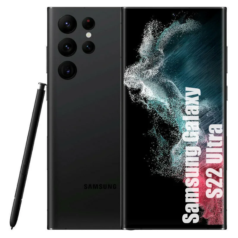 Samsung Galaxy S22 Ultra 5G S908U1 8G RAM + 128GB/256GB ROM 6.8" Octa-Core Snapdragon 888 eSim Original S22 Ultra phone