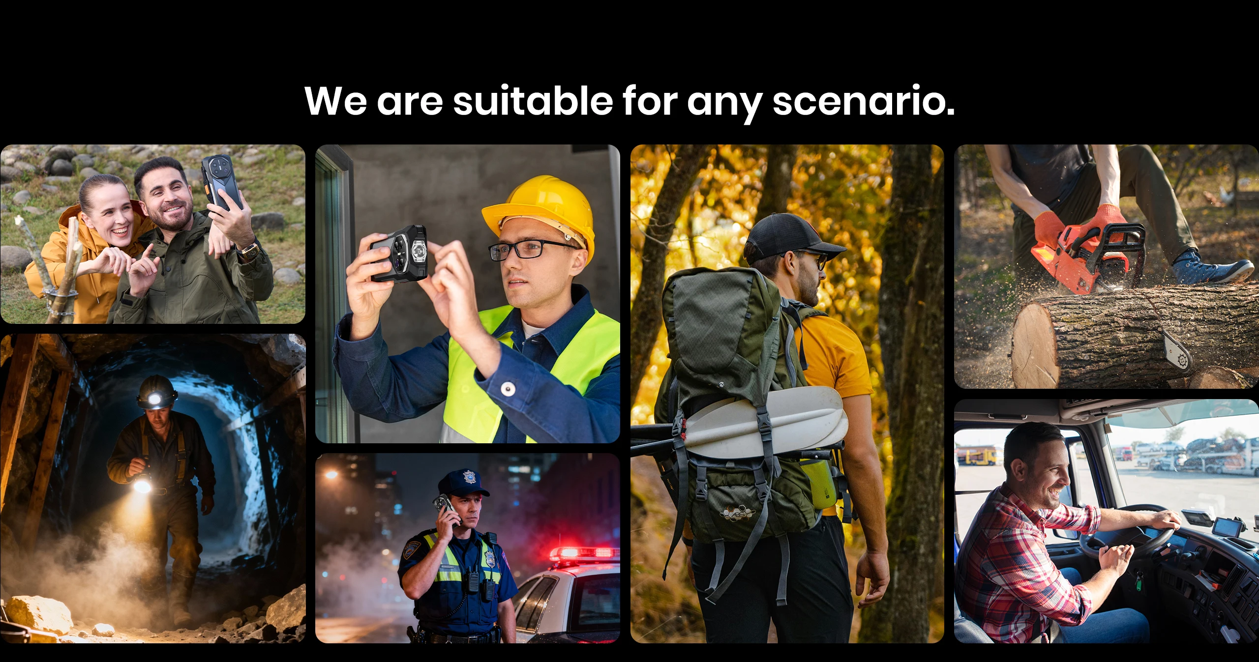 FOSSiBOT F113 Rugged Smartphone Unlocked, 36GB+256GB, 20000mAh 33W, Android, 108MP Cam, Waterproof, NFC, Camping Light
