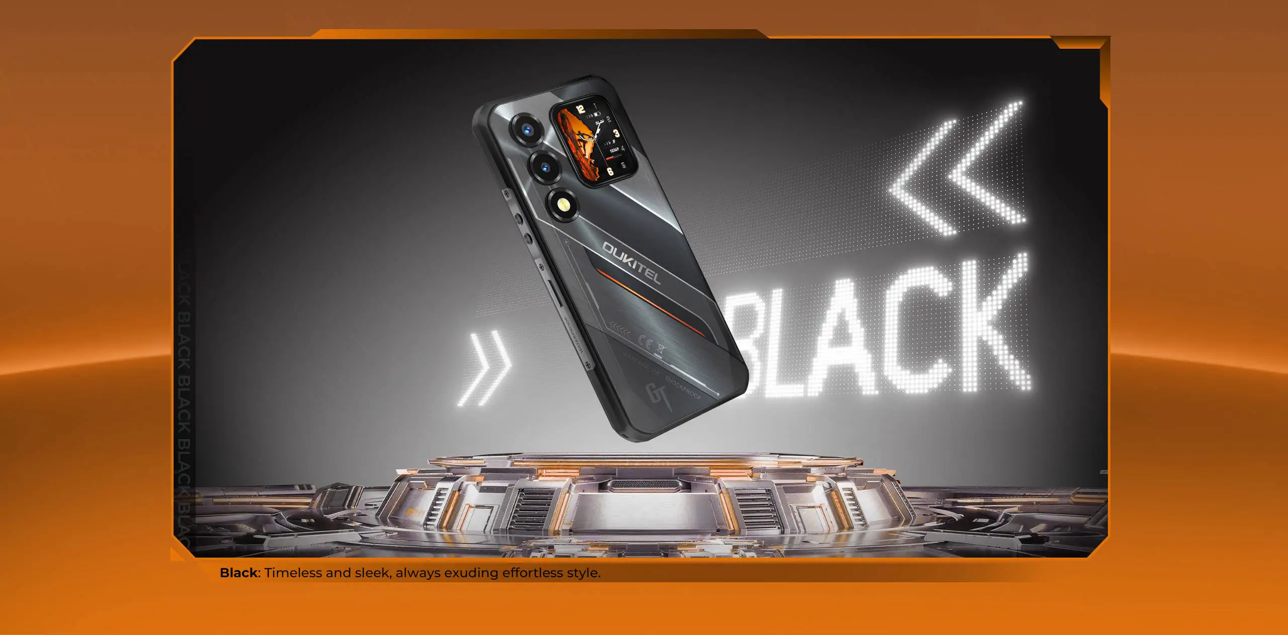 OUKITEL WP66 11000mAh Rugged Smartphone, 36GB+512GB 6.6" FHD+ 1.81" Dual Screen 120Hz, 108MP NFC MTK 5G Mobile Phone, Android 16