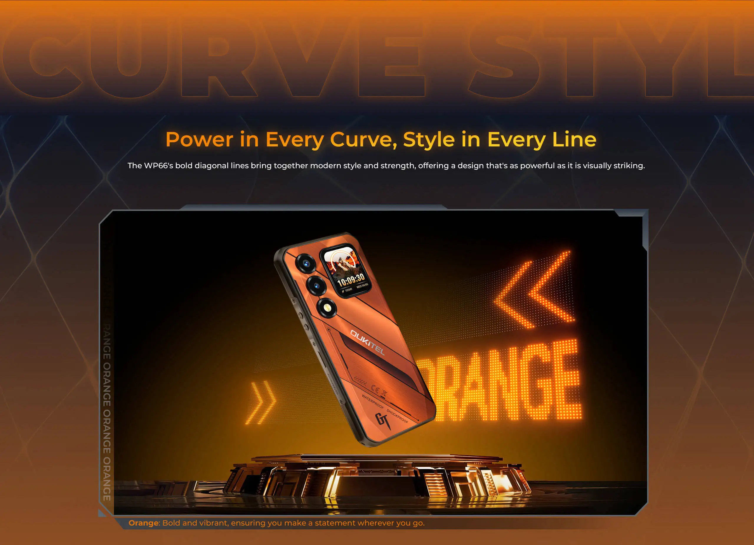 OUKITEL WP66 11000mAh Rugged Smartphone, 36GB+512GB 6.6" FHD+ 1.81" Dual Screen 120Hz, 108MP NFC MTK 5G Mobile Phone, Android 16