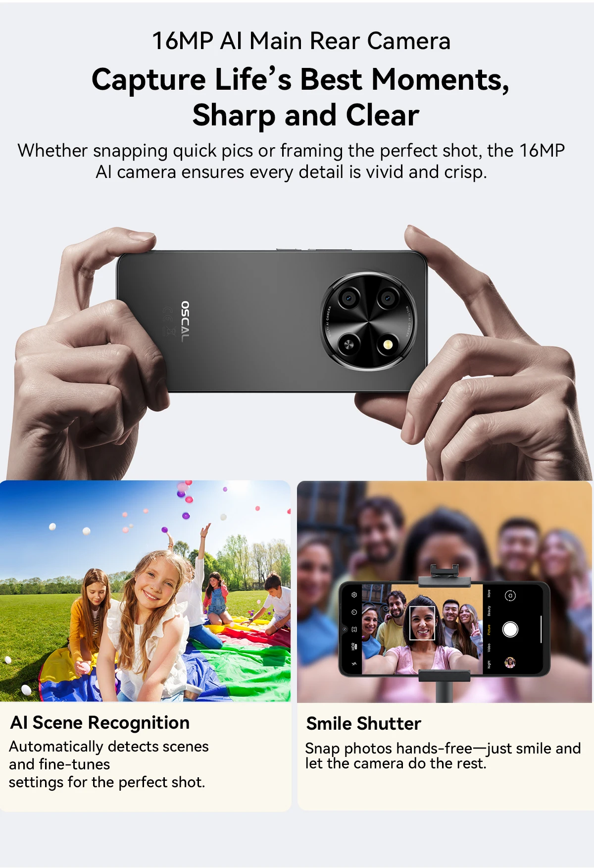 Blackview OSCAL TIGER 8 5G AI Smartphone 6.88"120Hz Display 8GB+128GB Storage Unisoc T8100 Processor 5000mAh Battery Android 15