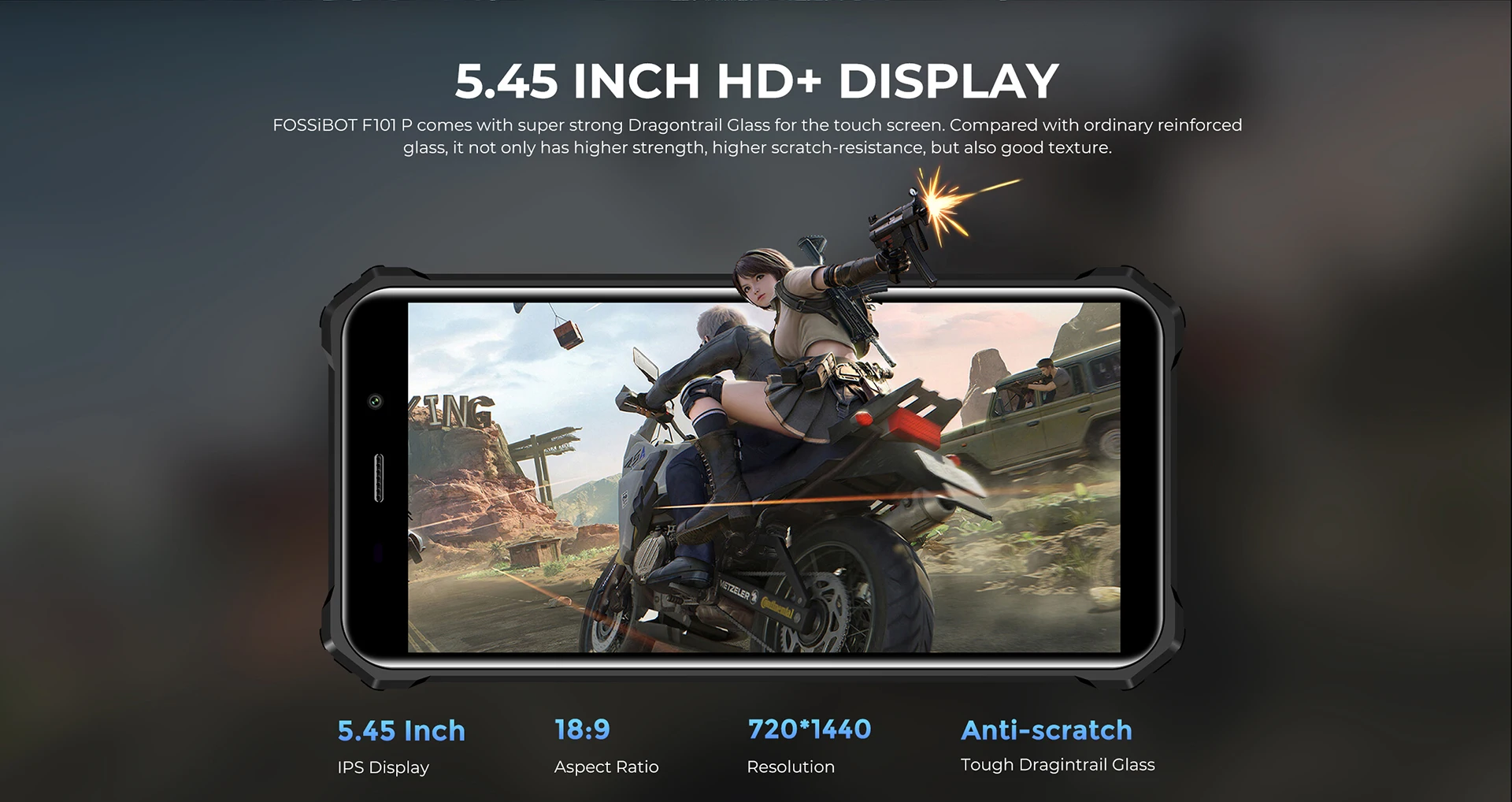 FOSSiBOT F101 P Octa Core Rugged 10600mAh 4GB 64GB Cellphone 24MP Camera 5.45" HD Screen IP68 Waterproof Mobile Phone Global