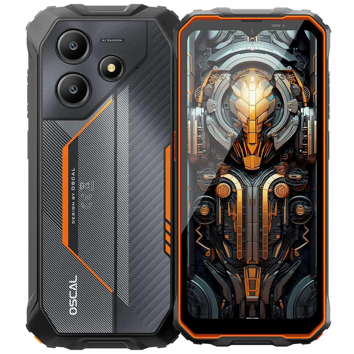 Blackview OSCAL Marine 2 Rugged Phone 4GB+64G/ 8GB+128GB 11000mAh Battery 6.56" HD+Display Unisoc T61 Android 15 NFC Smartphone