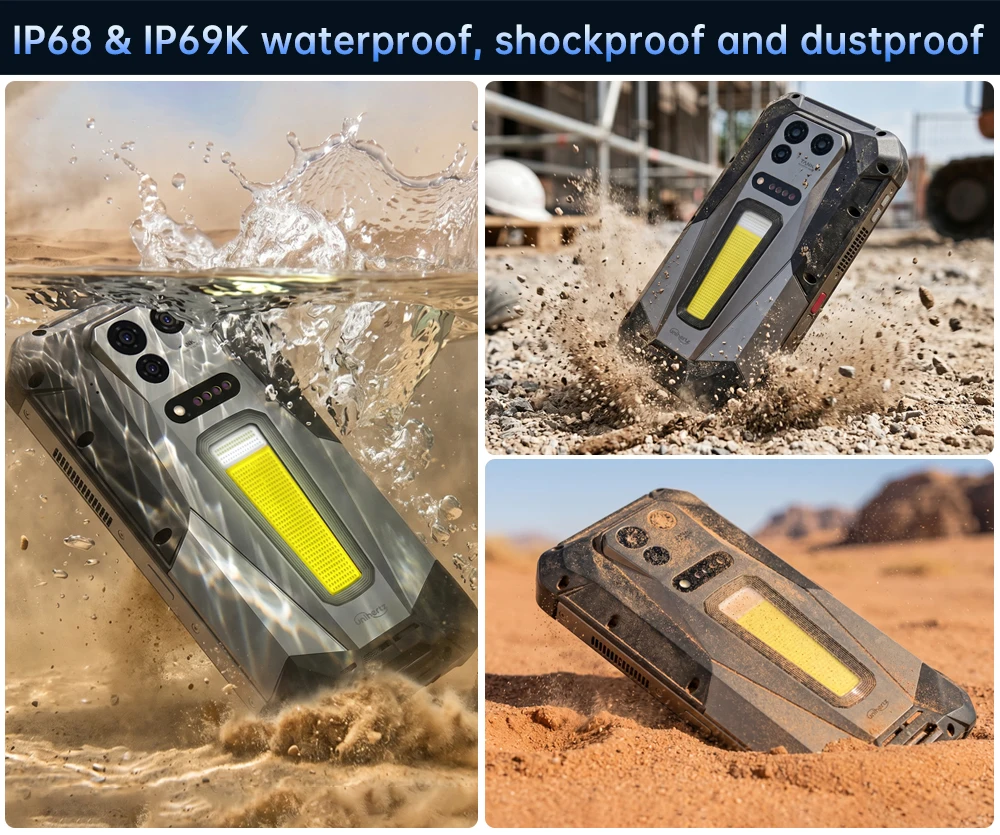 Unihertz 8849 TANK 5 Rugged 5G Smartphone with 2K Projector 9400e CPU 3K AMOLED 17600mAh 18+512GB Support ESIM WiFi 7 Android 16