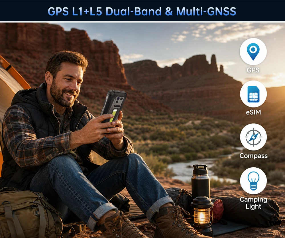 Unihertz 8849 TANK 5 Rugged 5G Smartphone with 2K Projector 9400e CPU 3K AMOLED 17600mAh 18+512GB Support ESIM WiFi 7 Android 16