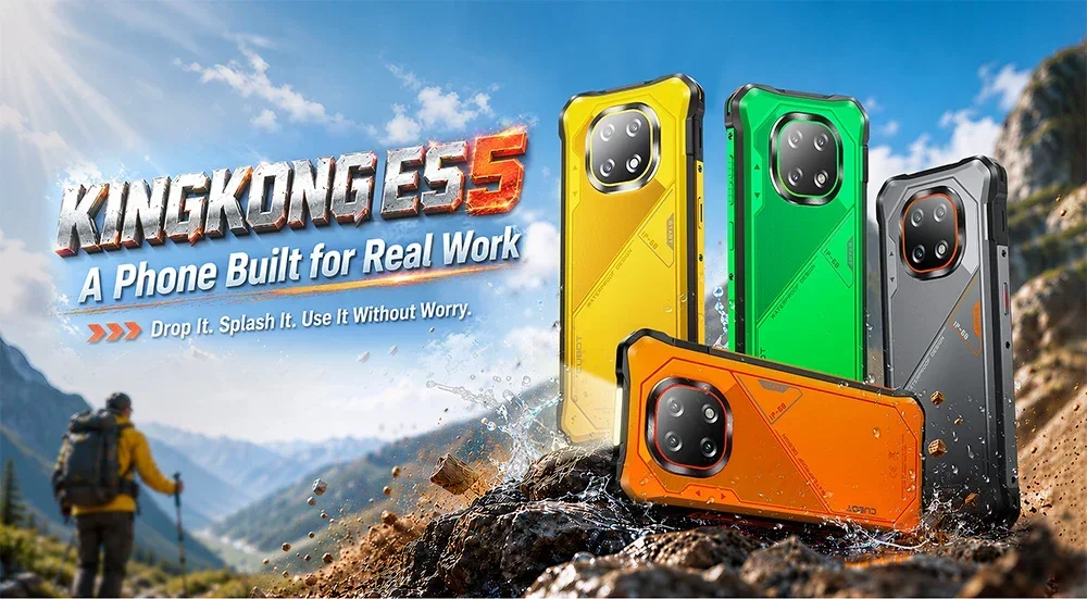 2026 Cubot KingKong ES 5 6.88 Inch 4G Rugged Smartphone Android 16 120Hz IP69K Screen Up To 24GB RAM 256GB ROM 7000mAh Phone NFC