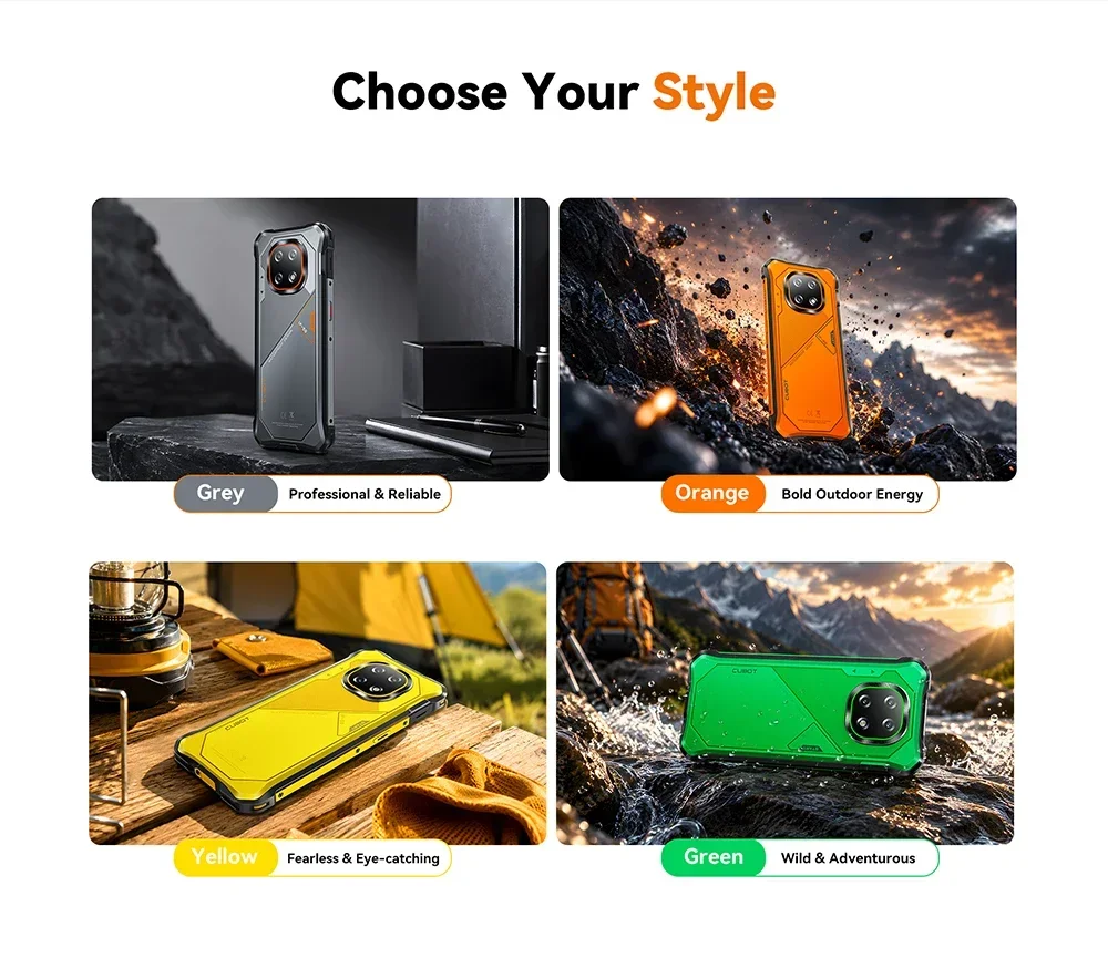 2026 Cubot KingKong ES 5 6.88 Inch 4G Rugged Smartphone Android 16 120Hz IP69K Screen Up To 24GB RAM 256GB ROM 7000mAh Phone NFC