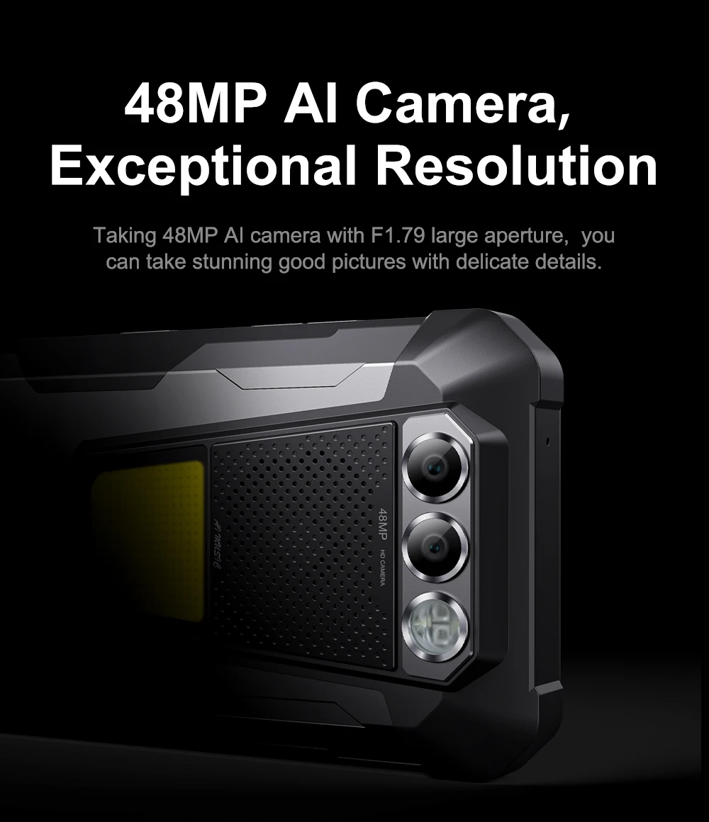 FOSSiBOT F106 Pro Rugged Smartphone15(8 + 7)GB RAM 256GB ROM 12000mAh 6,58 " 48MP Helio G85 Android 14 Phone Double SIM 4G