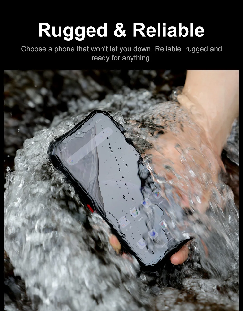 FOSSiBOT F106 Pro Rugged Smartphone15(8 + 7)GB RAM 256GB ROM 12000mAh 6,58 " 48MP Helio G85 Android 14 Phone Double SIM 4G