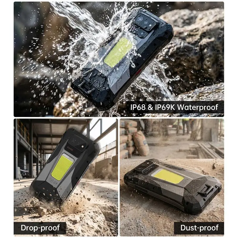 Unihertz 8849 Tank X Projector Rugged Phone 16GB+512GB Night Vision 6.78'' Android 15 Dimensity 8200 17600mAh NFC 5G Smartphone