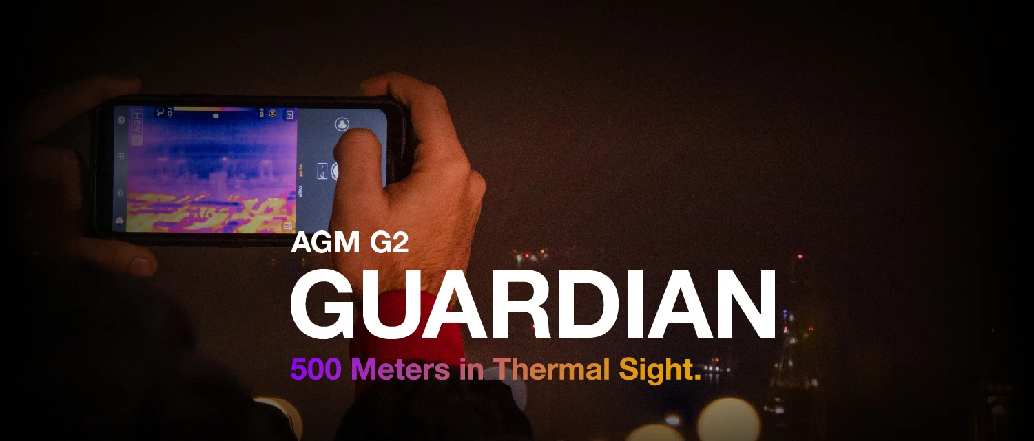 AGM G2 Guardian 5G Rugged Smartphone 500m Thermal Imaging, 10mm Lens, 25FPS, 108MP+32MP Camera, 12GB+256GB, 7000mAh Battery,