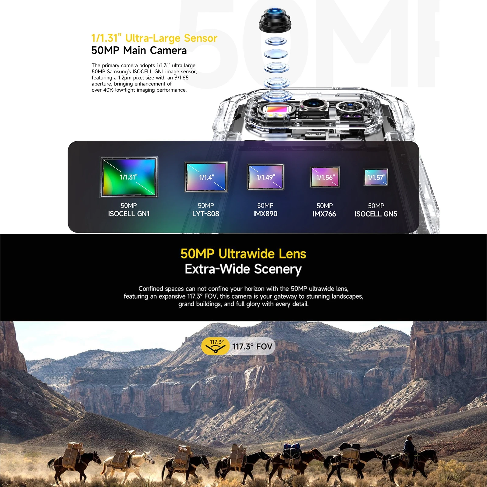Ulefone Armor 27 Pro 24GB+256GB 10600mAh Smartphone 50MP Camera 64MP Night 6.78'' Android 14 NFC 5G Rugged Phone