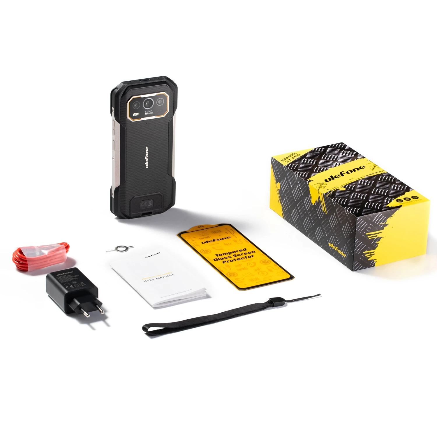 Ulefone Armor 27 Pro 24GB+256GB 10600mAh Smartphone 50MP Camera 64MP Night 6.78'' Android 14 NFC 5G Rugged Phone