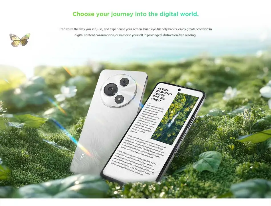 TCL 60 NXTPAPER 4G Mobile Phone 8+256GB 6.8 Inch Paper-Like Anti-Glare Screen 108MP Ultra Pixel Camera 5200mAh Battery NFC Googl
