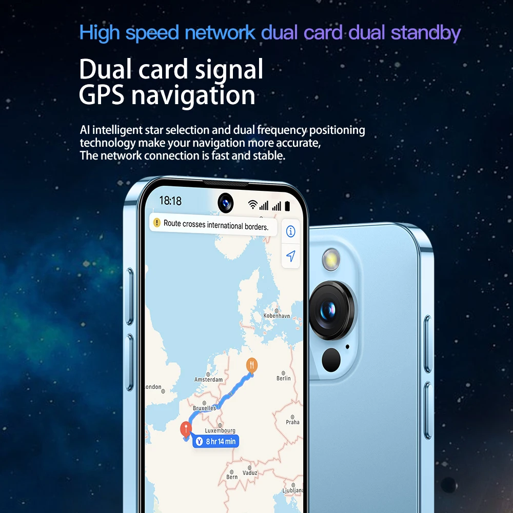 SOYES XS19 Mini Smartphone 3.88in 2GB RAM 16GB ROM Android10.0 With Facial Recognition Dual SIM Standby 3G Network Small Phone