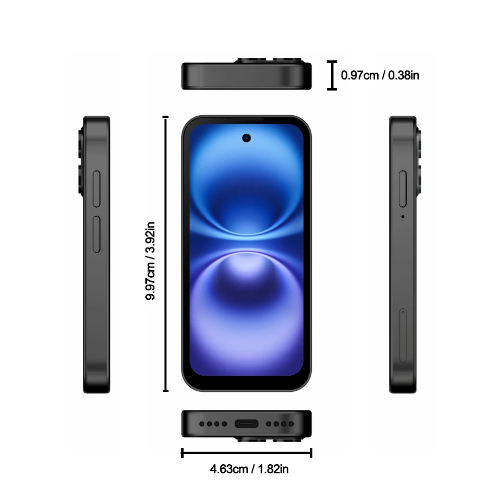 SOYES XS19 Mini Smartphone 3.88in 2GB RAM 16GB ROM Android10.0 With Facial Recognition Dual SIM Standby 3G Network Small Phone