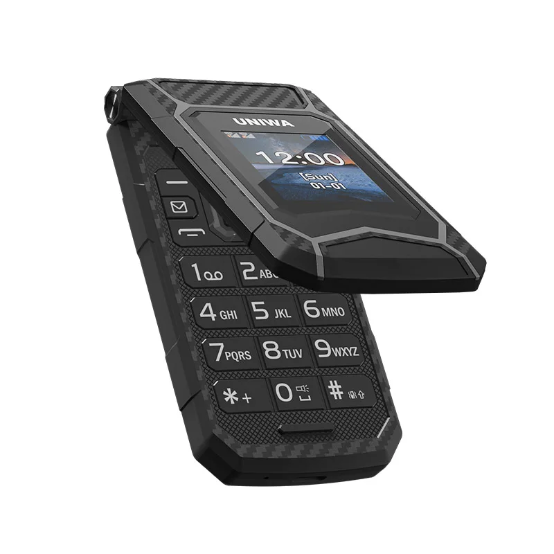 UNIWA X29 2.8Inch Double Screen Mobile Phones Dual SIM GSM Rugged Flip Phone 2000mAh Big Font For Senior Arabic Russian Keyboard