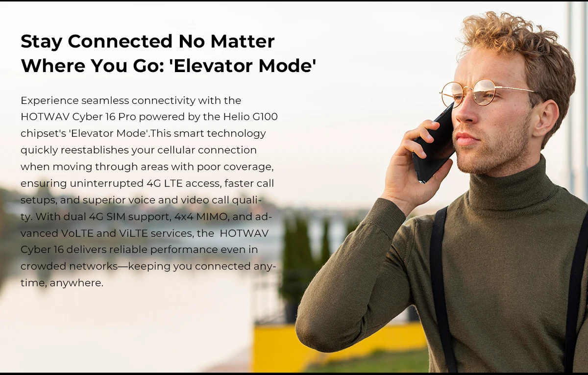 HOTWAV Cyber 16 Pro Rugged Phone G100 108MP Mobile Phone 6.6'' FHD+ 2K Display 8GB 512GB Smartphone Android 15 Cellphone