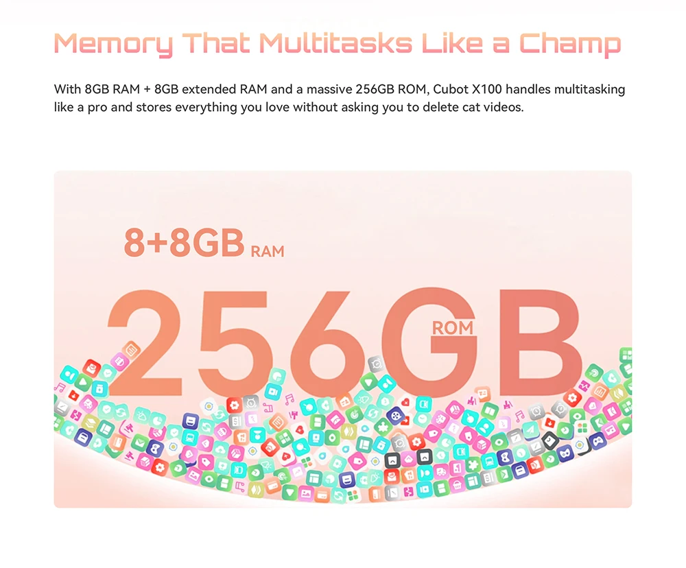 [Shipping From France] Cubot X100 Android 15 5G Smartphone 6.88" 120Hz 16GB(8+8) RAM 256GB ROM 64MP 5100mAh 33W NFC Mobile Phone