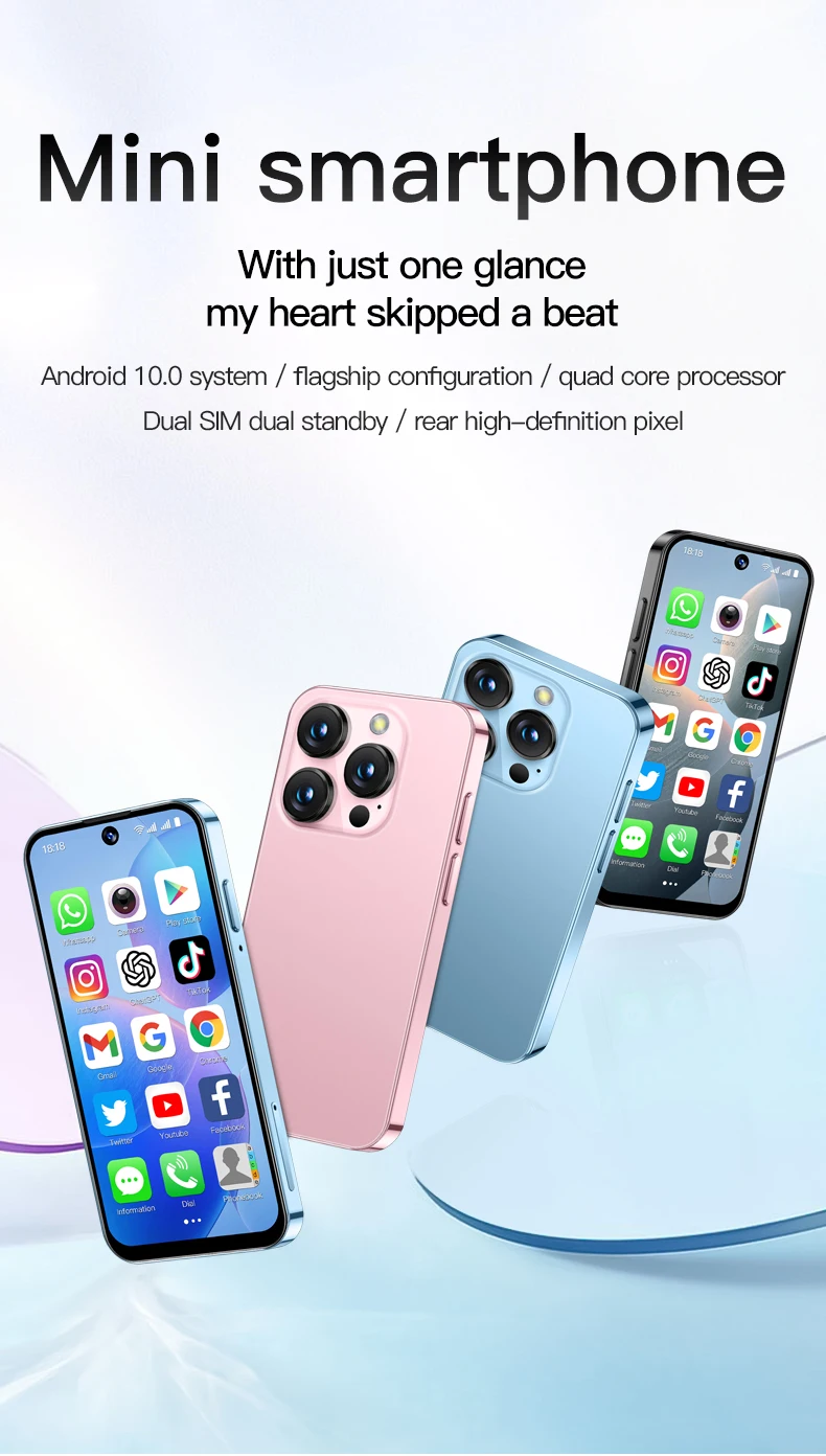 SOYES XS19 3G Smartphone 3.88inches MTK 2GB RAM 16GB ROM 5MP Camera Dual SIM Card Type-C Android Cellphone Face Unlock
