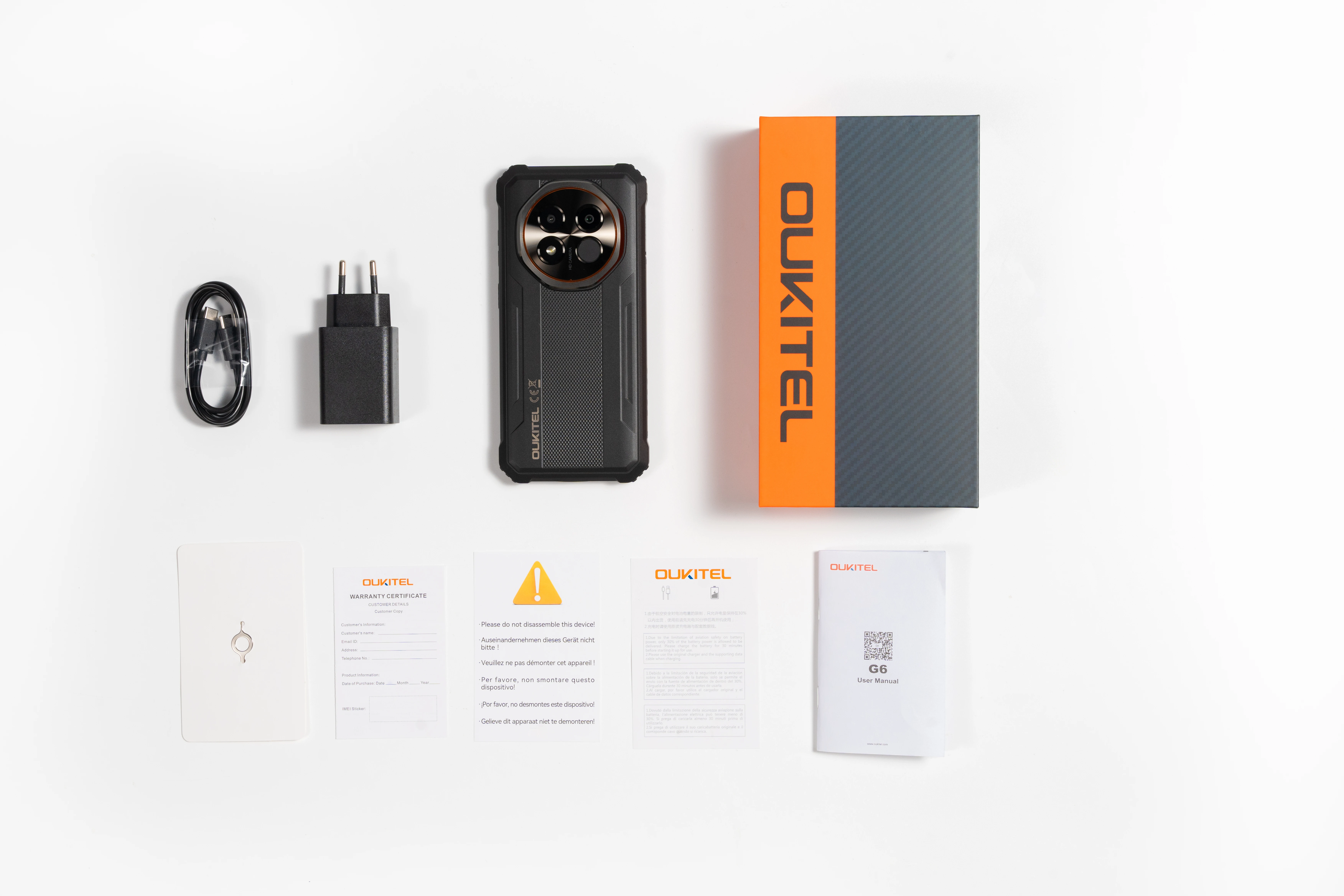 OUKITEL G7 10600mAh Rugged Smartphone 24GB (8+16)+256GB, 6.52" Display 64MP Camera, IP68 Waterproof, NFC Android 16 Smartphone