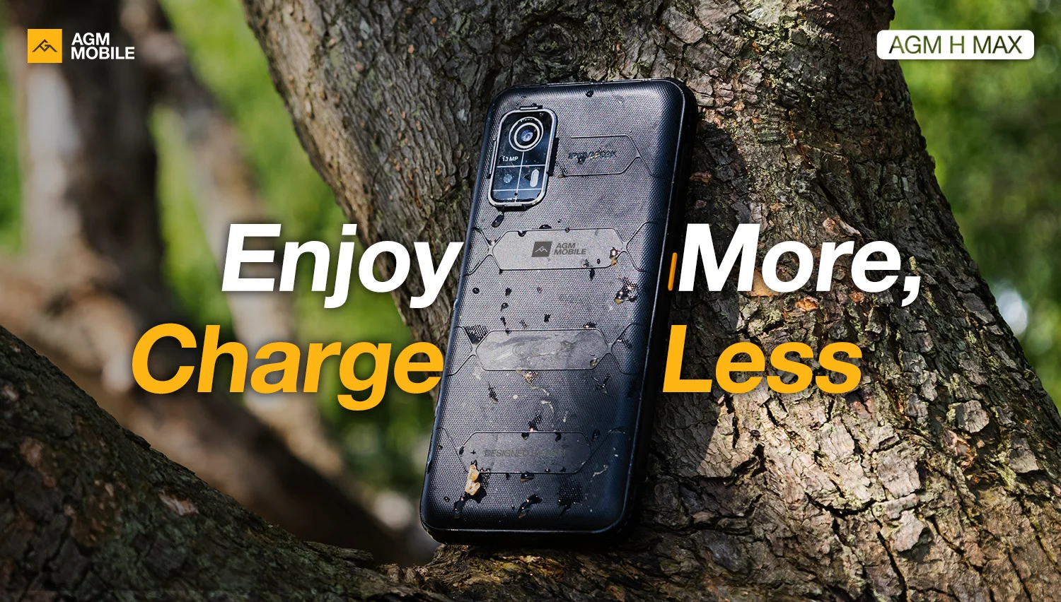 AGM H MAX Rugged Smartphone 8+256GB 10000mAh Battery HD+ Display 3 Card Slot NFC OTG Reverse Charge Waterproof Smartphone